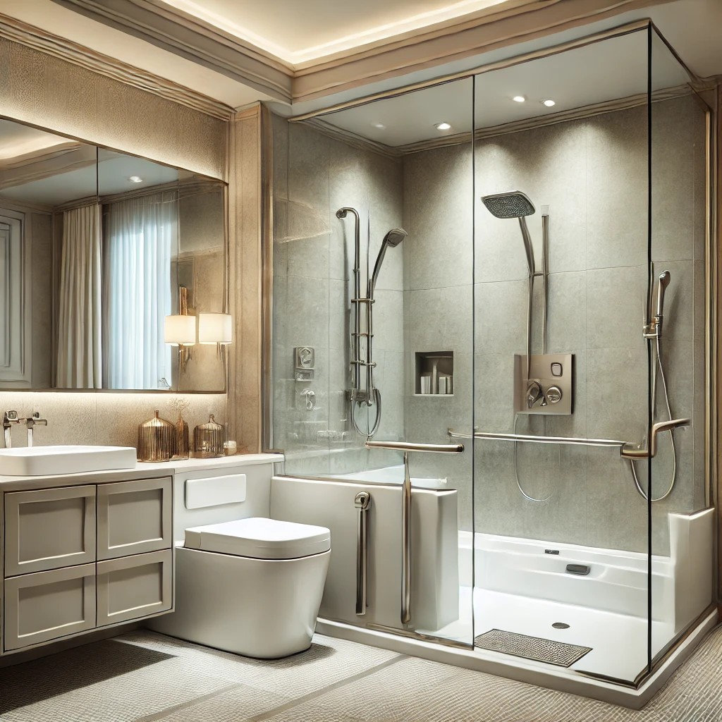 Bathroom Options: Accessible Walk-In Bath & Shower Combo